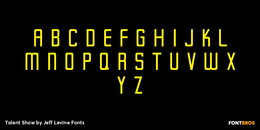 Talent Show Font Poster #3