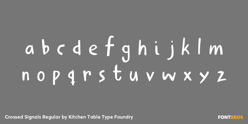 Crossed Signals Regular Font Poster #3