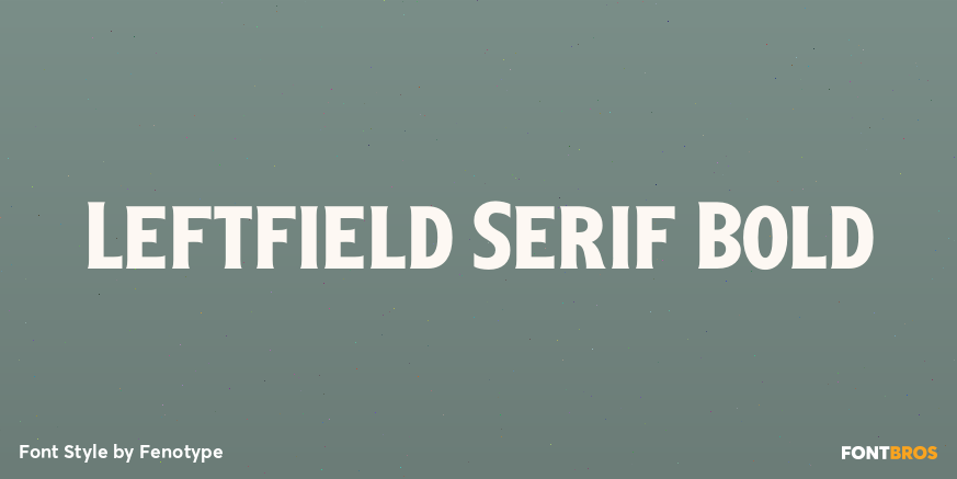Leftfield Serif Bold Poster