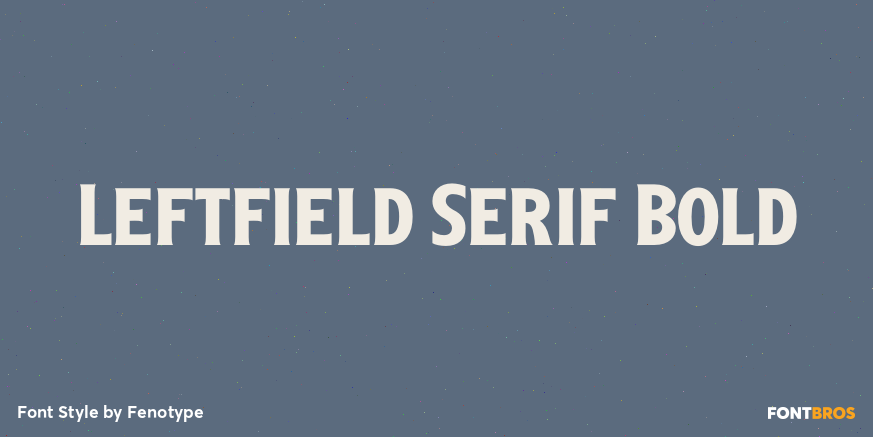 Leftfield Serif Bold Poster