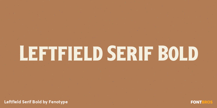 Leftfield Serif Bold Poster