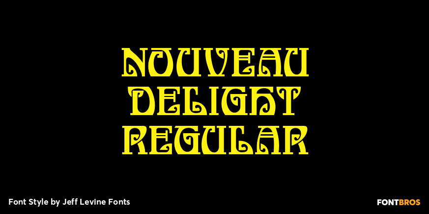 Nouveau Delight Regular Poster