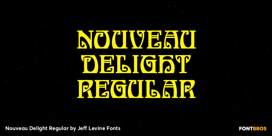 Nouveau Delight Regular Font Poster #1