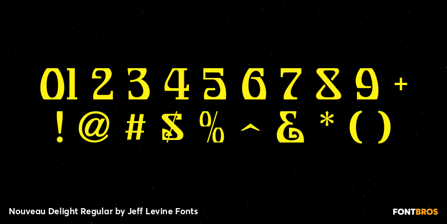 Nouveau Delight Regular Font Poster #4