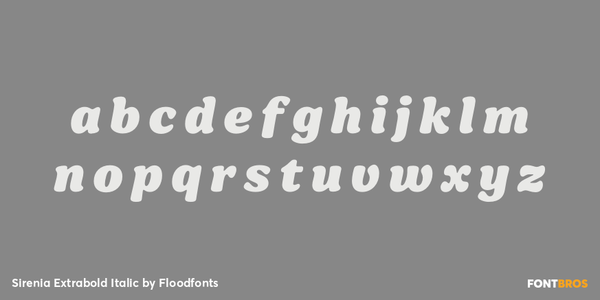 Sirenia Extrabold Italic Font Poster #1