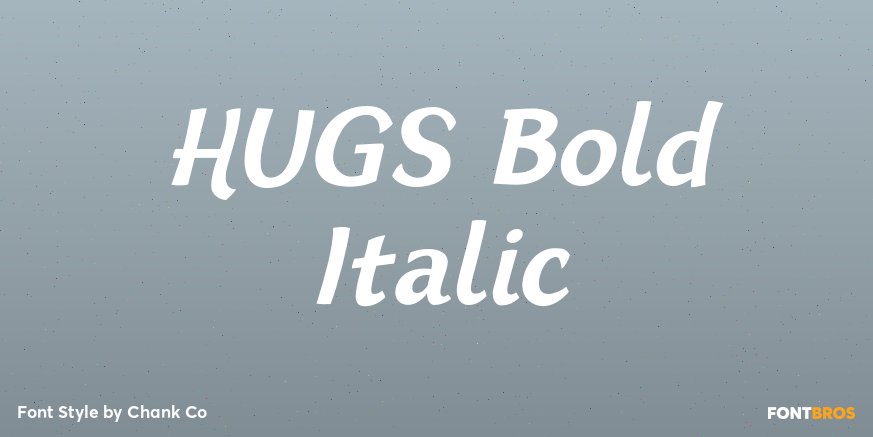 HUGS Bold Italic Poster