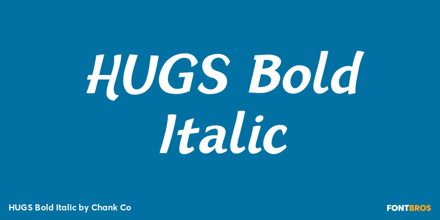 HUGS Bold Italic Poster