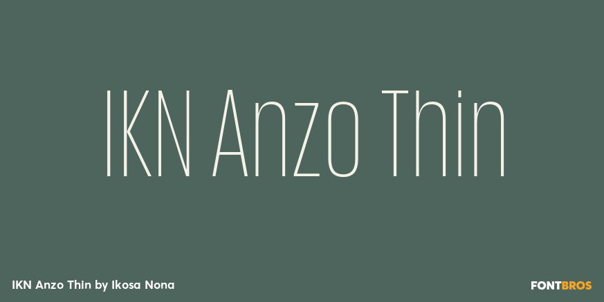 IKN Anzo Thin Font Poster #1