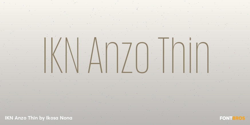 IKN Anzo Thin Font Poster