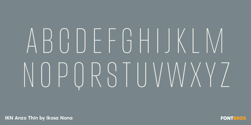 IKN Anzo Thin Font Poster #2
