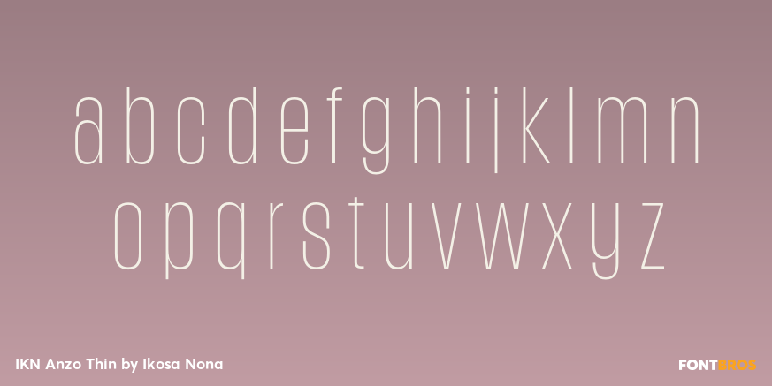 IKN Anzo Thin Font Poster #3