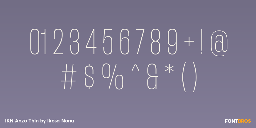 IKN Anzo Thin Font Poster #4