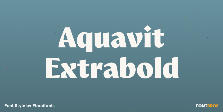 Aquavit Extrabold Font Poster #1