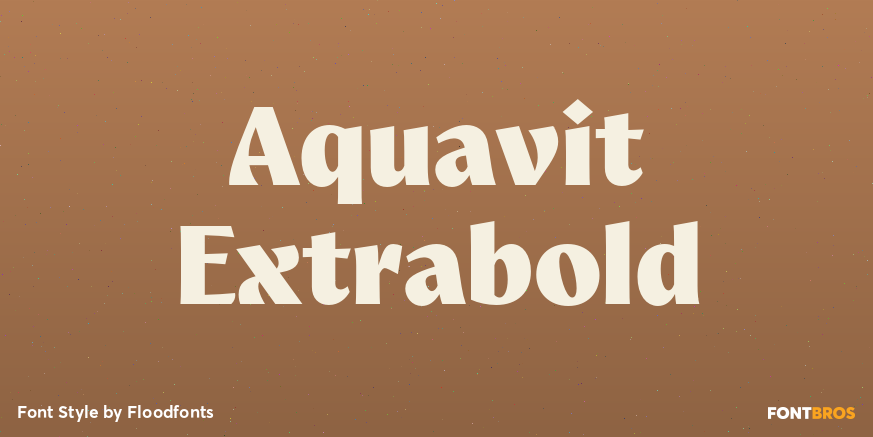 Aquavit Extrabold Poster