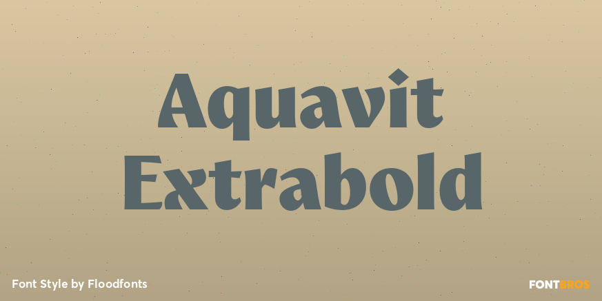 Aquavit Extrabold Poster