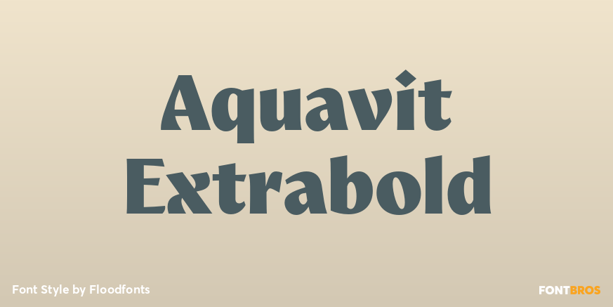 Aquavit Extrabold Poster