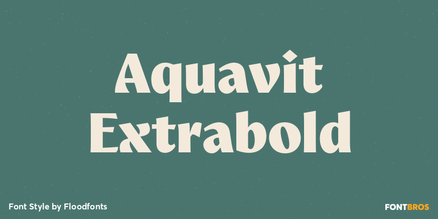 Aquavit Extrabold Poster