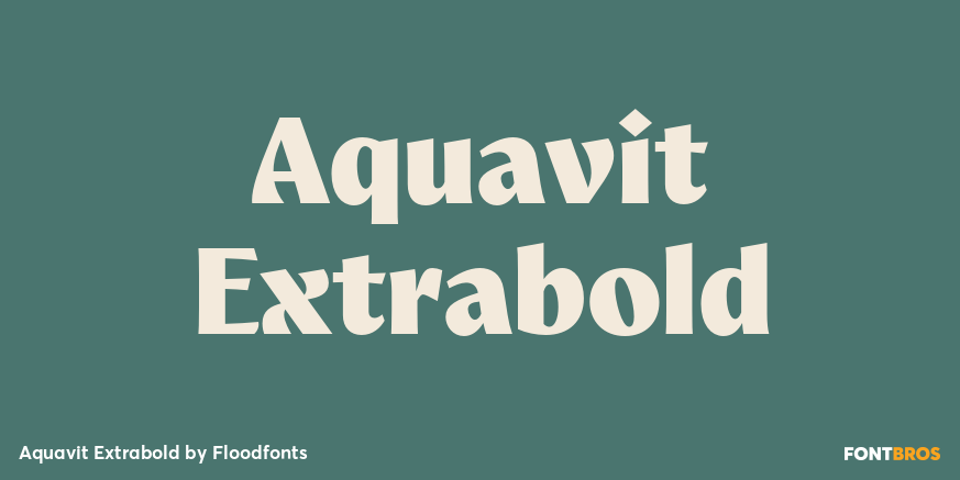 Aquavit Extrabold Poster