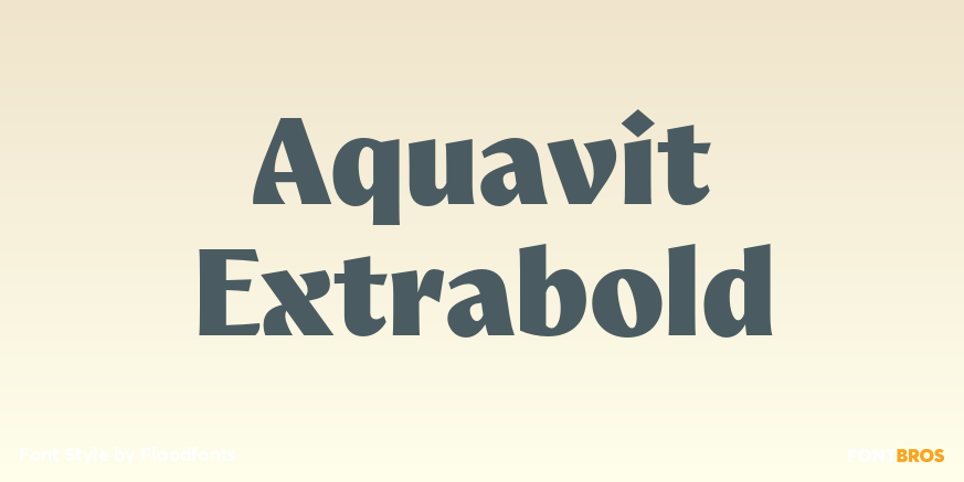 Aquavit Extrabold Poster