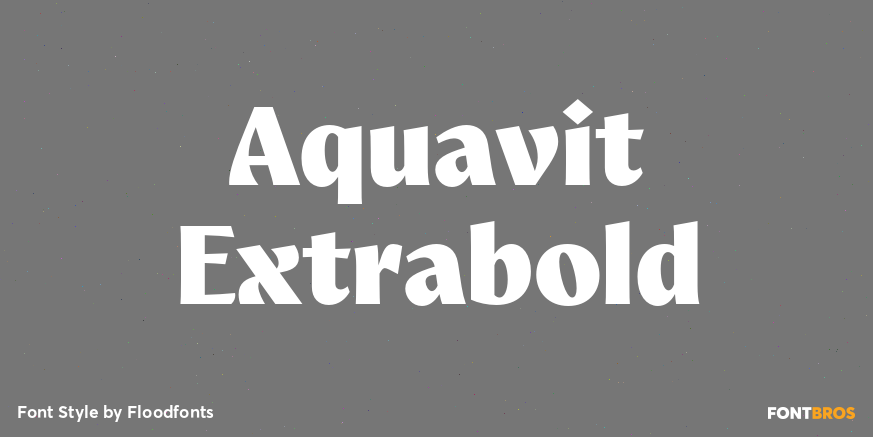 Aquavit Extrabold Poster