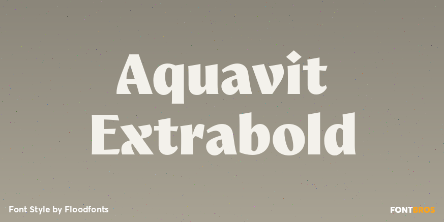 Aquavit Extrabold Poster