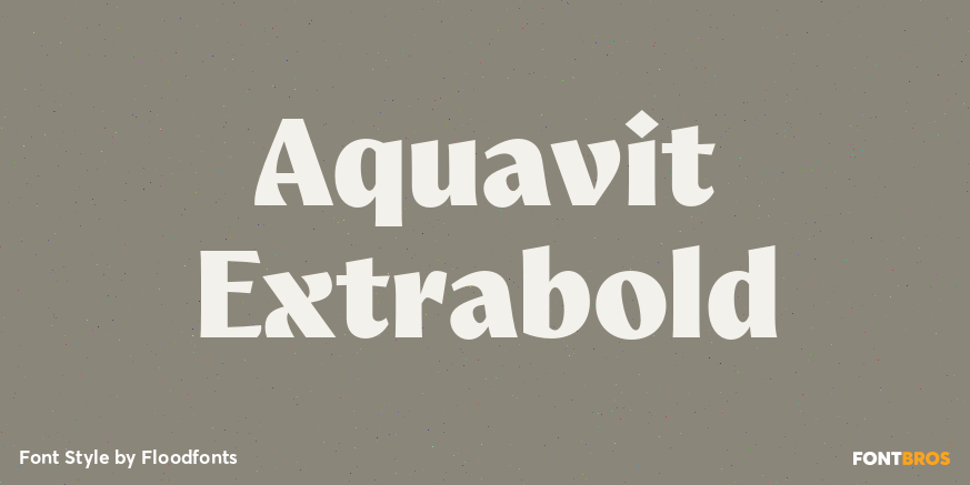 Aquavit Extrabold Poster