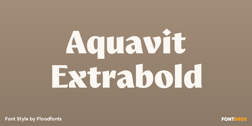 Aquavit Extrabold Poster
