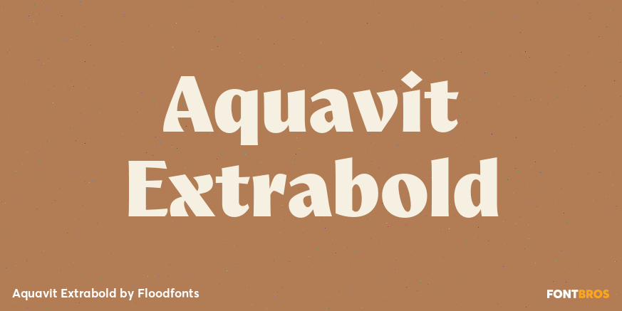 Aquavit Extrabold Poster
