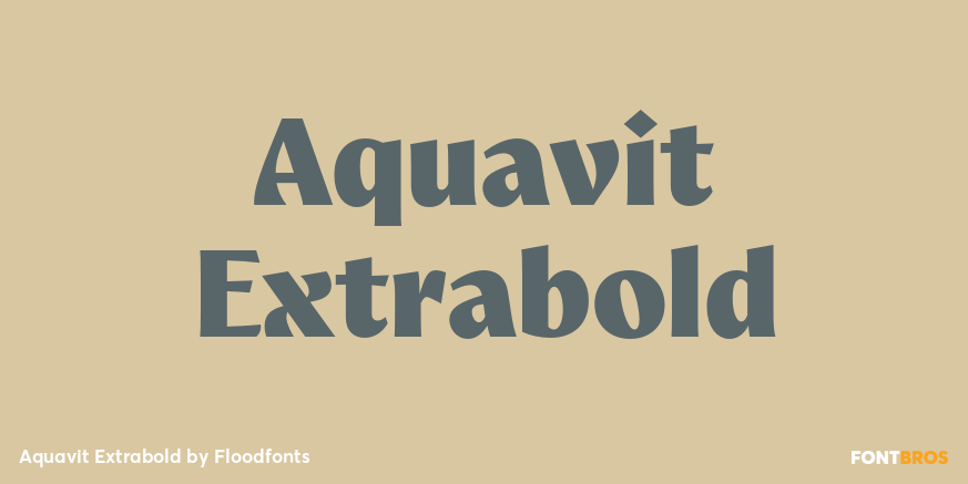 Aquavit Extrabold Poster