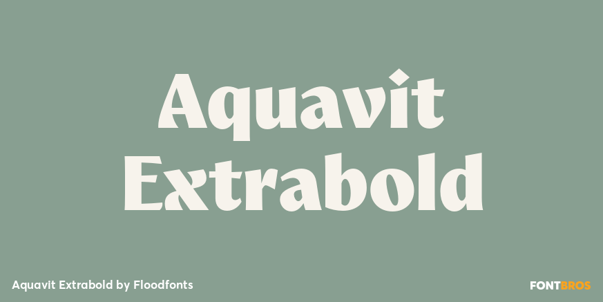 Aquavit Extrabold Poster