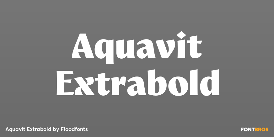 Aquavit Extrabold Poster