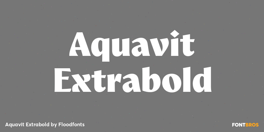 Aquavit Extrabold Poster
