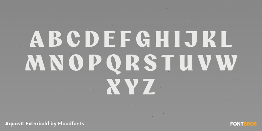 Aquavit Extrabold Font Poster #2