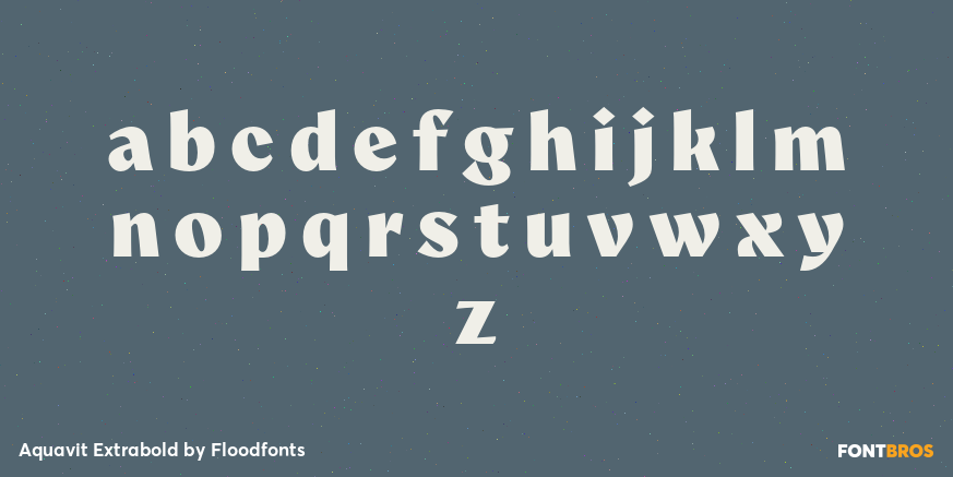 Aquavit Extrabold Font Poster #3