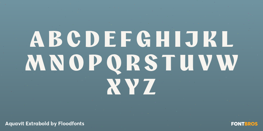 Aquavit Extrabold Font Poster #1