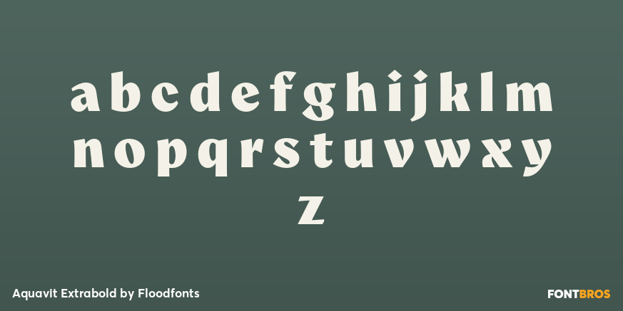 Aquavit Extrabold Font Poster #1
