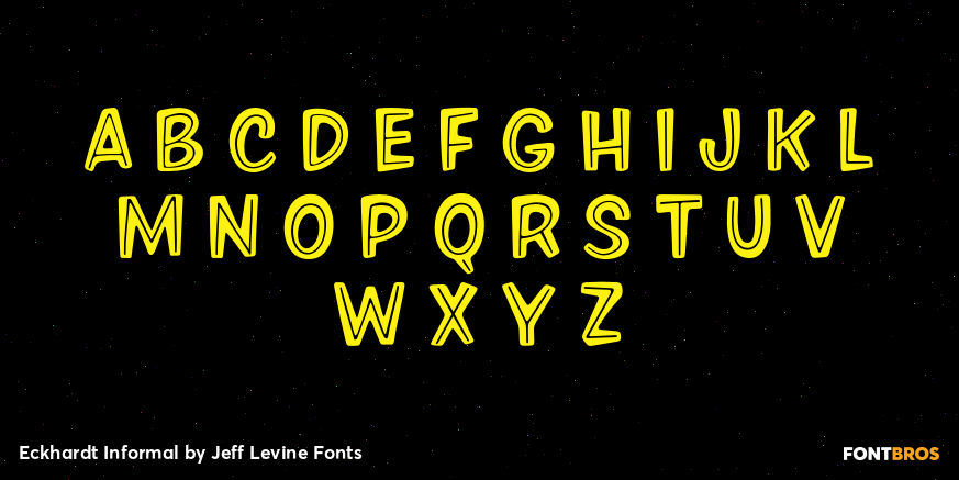Eckhardt Informal Font Poster #2