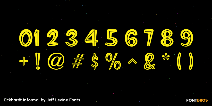 Eckhardt Informal Font Poster #4