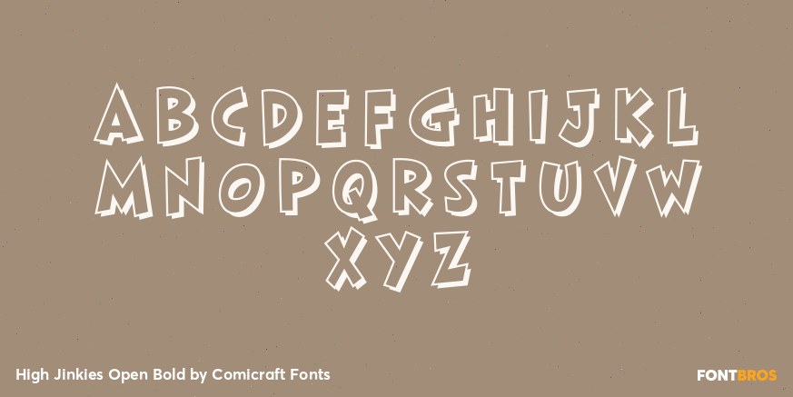 High Jinkies Open Bold Font Poster #2