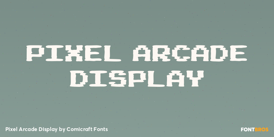 Pixel Arcade Display Font Poster #1