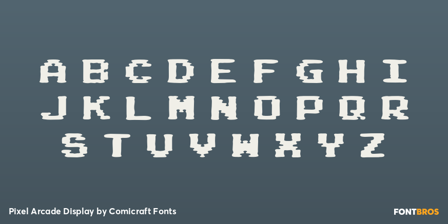 Pixel Arcade Display Font Poster #2