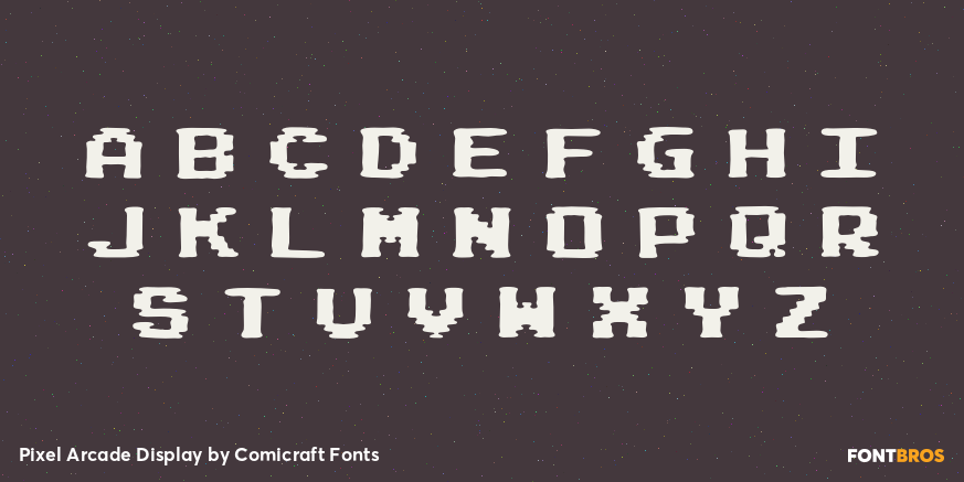 Pixel Arcade Display Font Poster #3