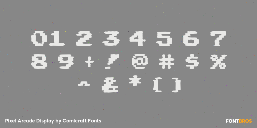 Pixel Arcade Display Font Poster #4