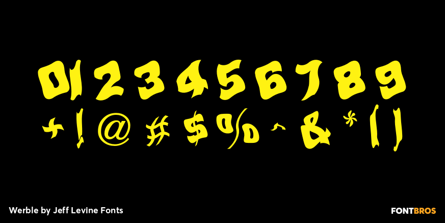 Werble Font Poster #4