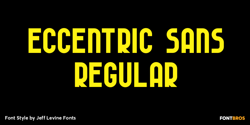 Eccentric Sans Regular Poster