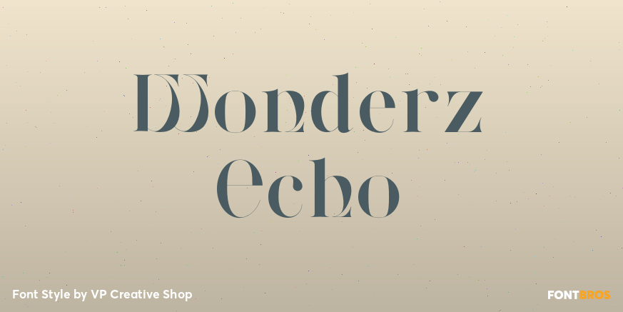 Wonderz Echo Font Poster #1