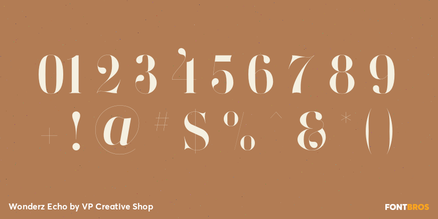 Wonderz Echo Font Poster #4