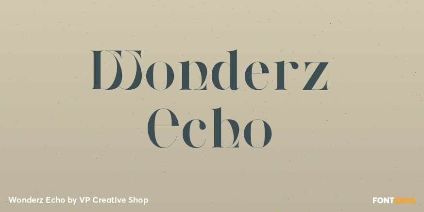 Wonderz Echo Font Poster #1