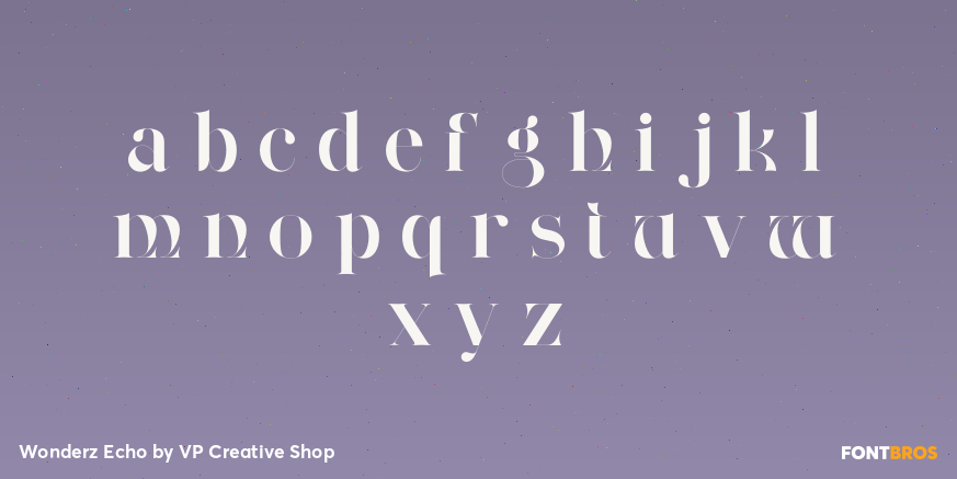 Wonderz Echo Font Poster #3