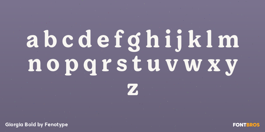 Giorgia Bold Font Poster #3